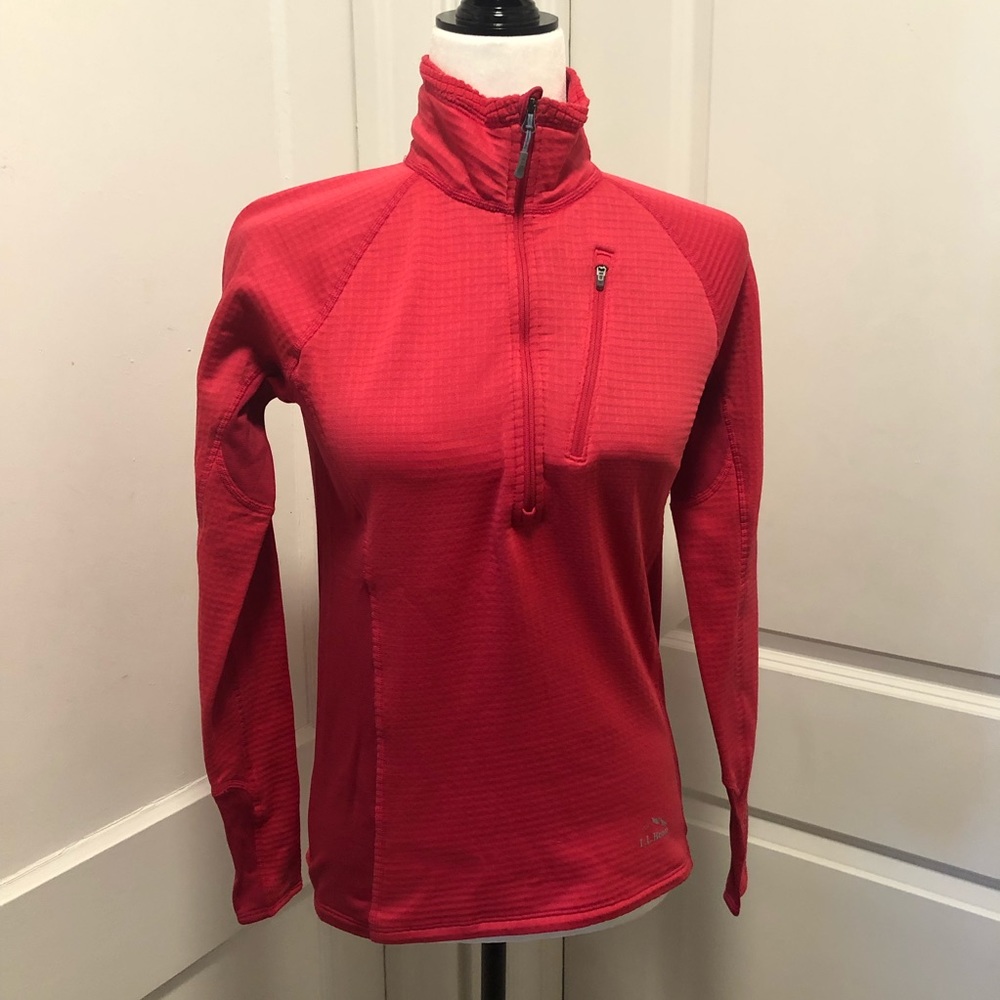 Ll bean ladies half zip top size xs